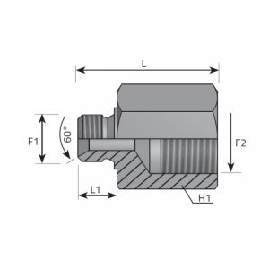 Reducing Adapter male BSPP – female BSPP. (ARMFL)